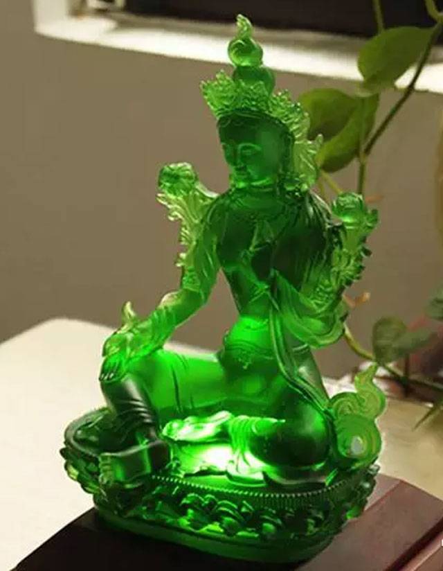 绿度母佛像
